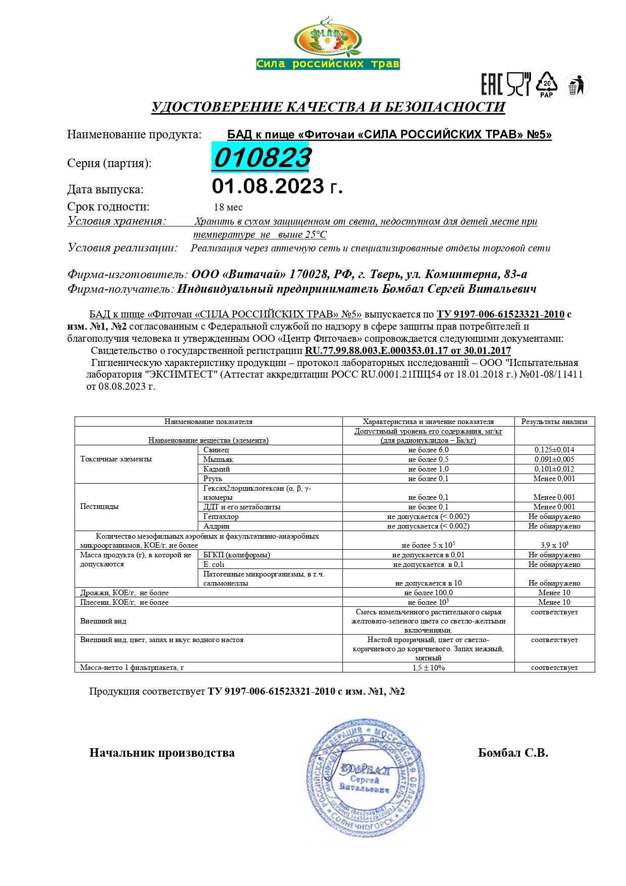 Паспорт №082023